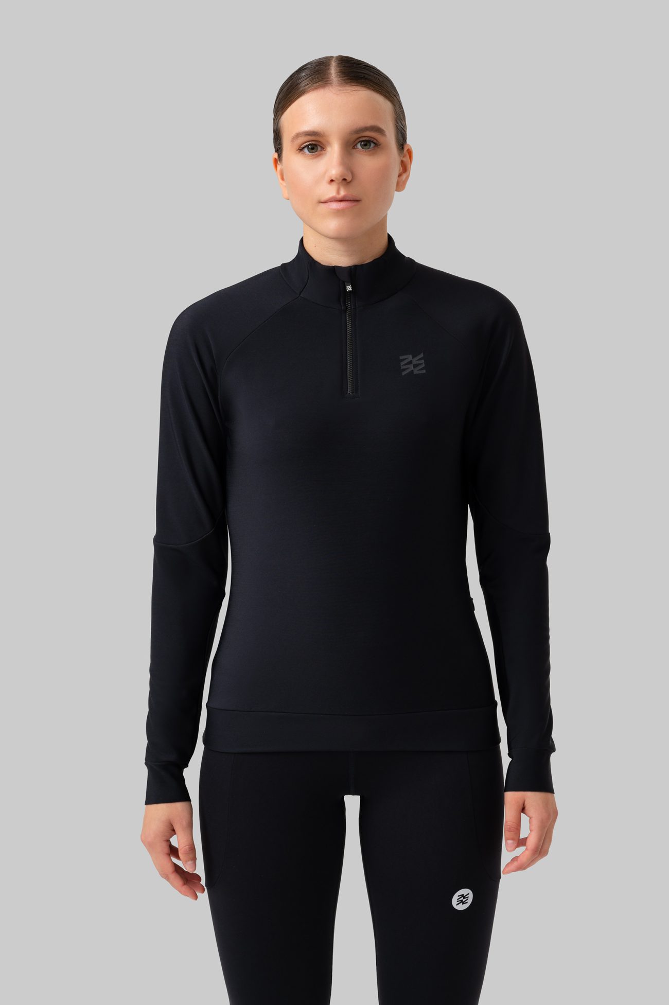 Женский Беговой Утеплённый Лонгслив Practice Black