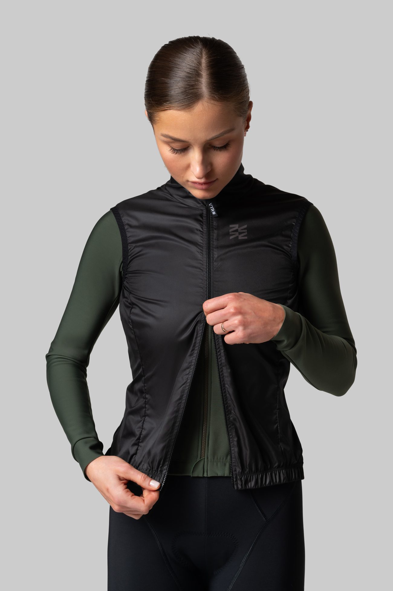 Женская Ветрозащитная Жилетка Black