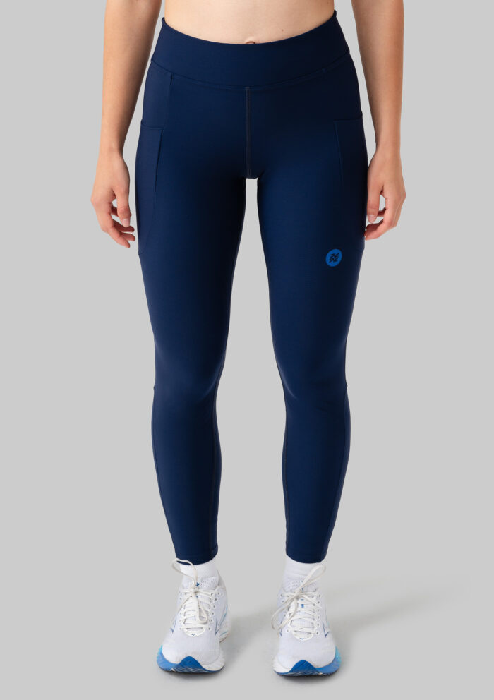 Женские Утеплённые Беговые Тайтсы Practice Navy