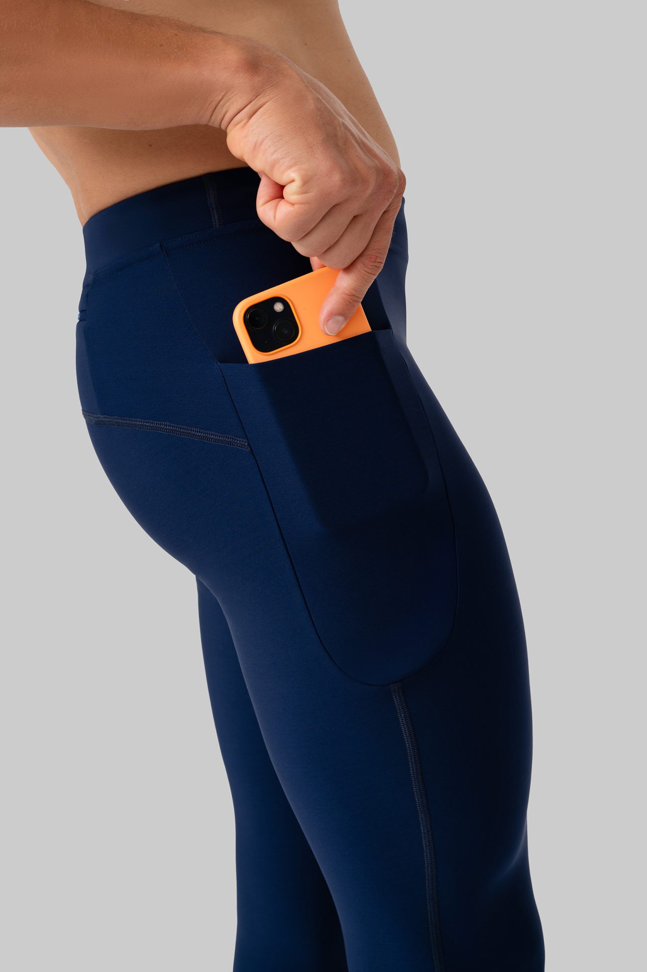 Мужские Утеплённые Беговые Тайтсы Practice Navy