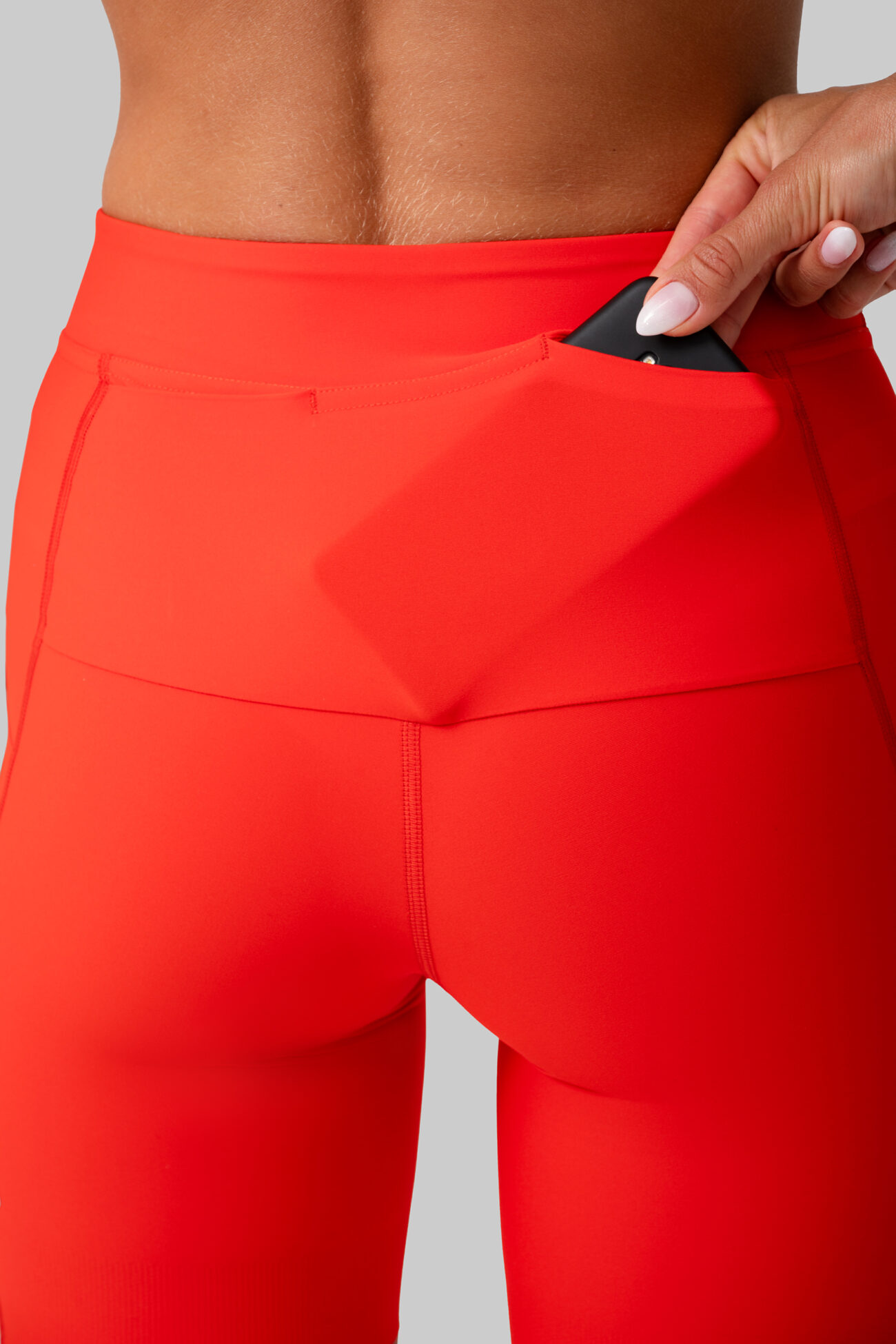 Женские Беговые Халф-тайтсы Cargo Orange