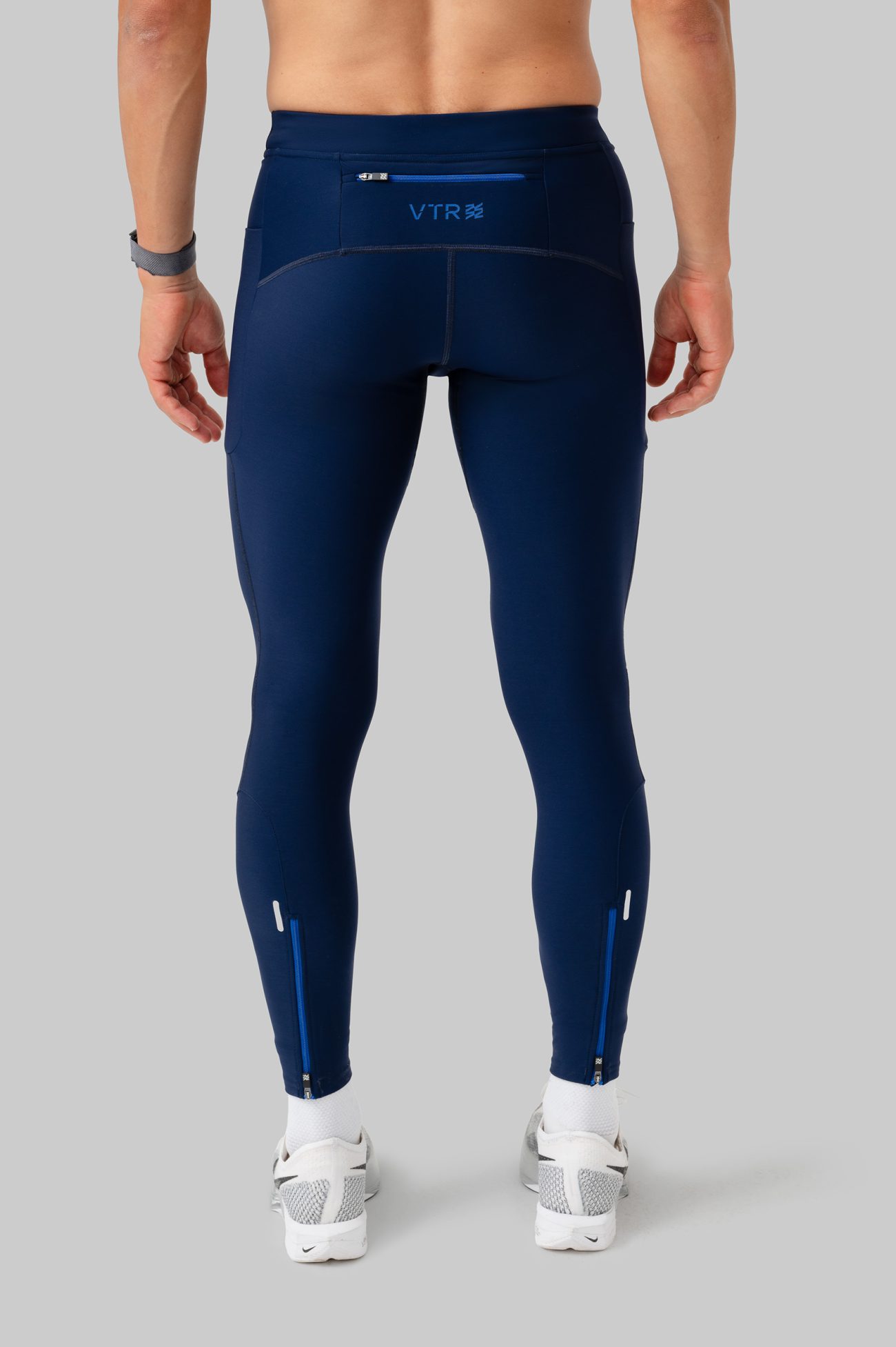 Мужские Утеплённые Беговые Тайтсы Practice Navy