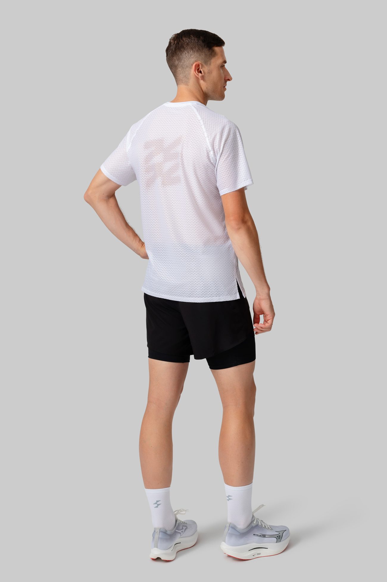 Мужская Беговая Футболка Реглан Performance White