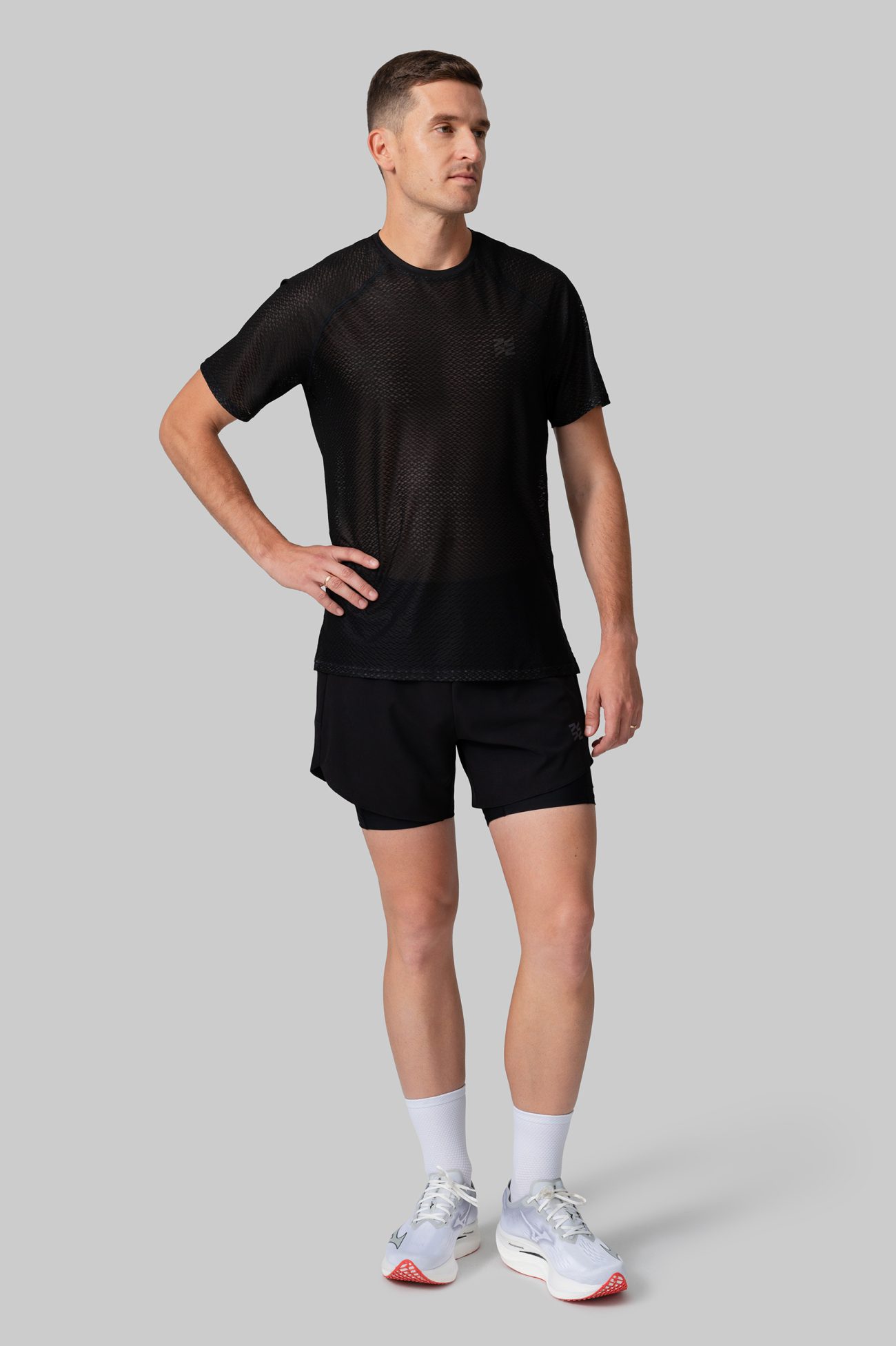 Мужская Беговая Футболка Реглан Performance Black