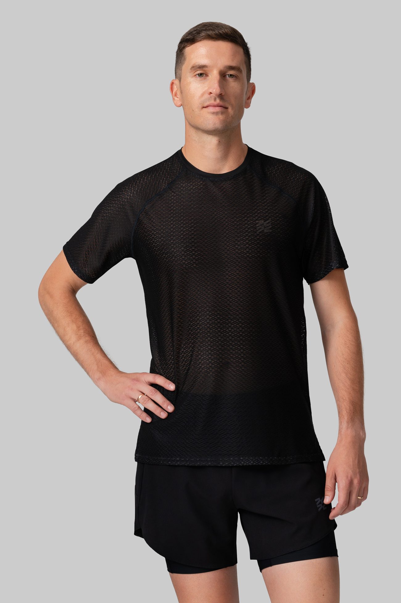 Мужская Беговая Футболка Реглан Performance Black