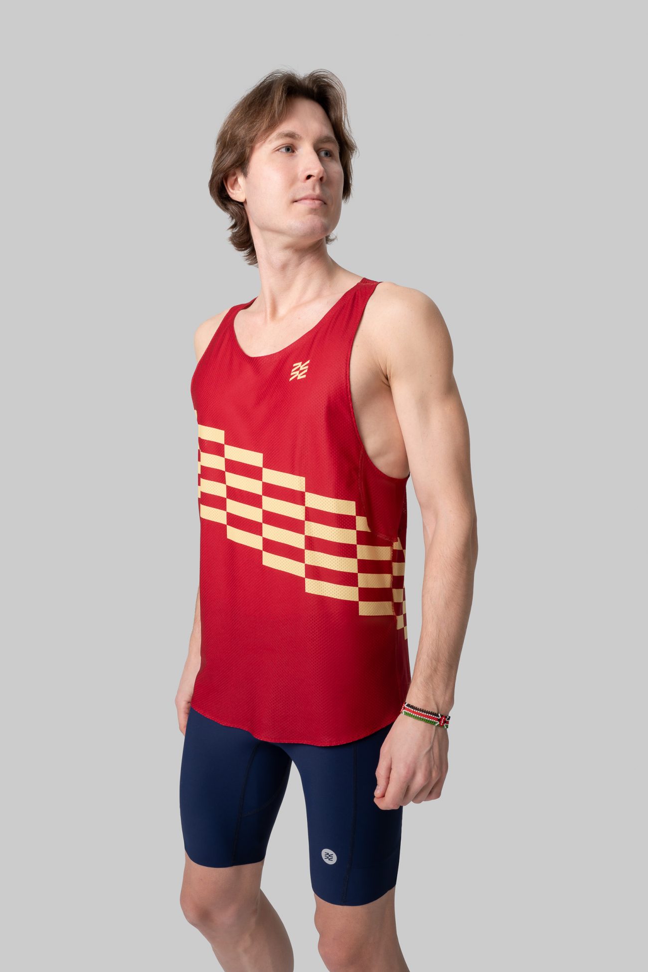 Мужская Беговая Майка Performance Relay Maroon