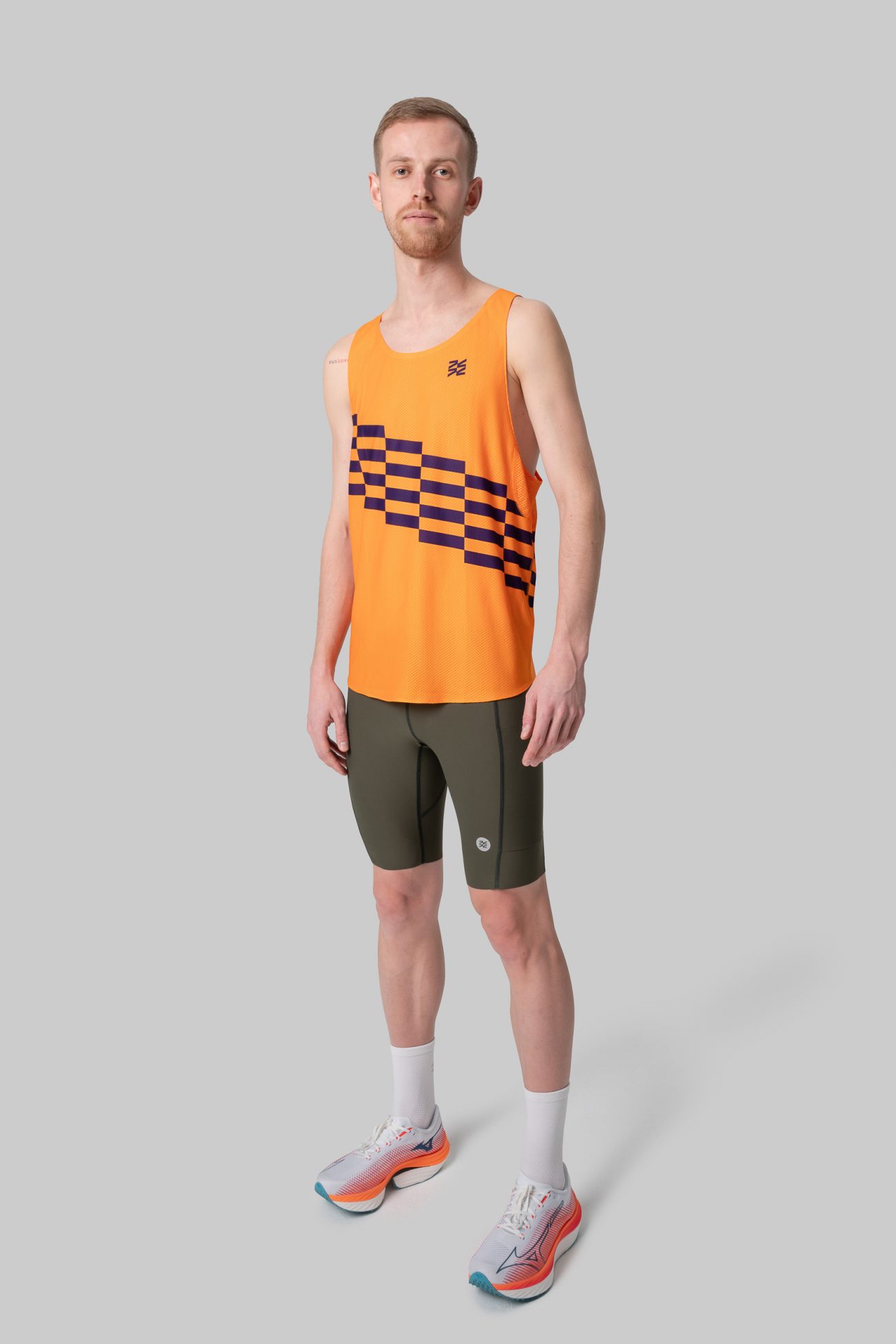 Мужская Беговая Майка Performance Relay Tangerine