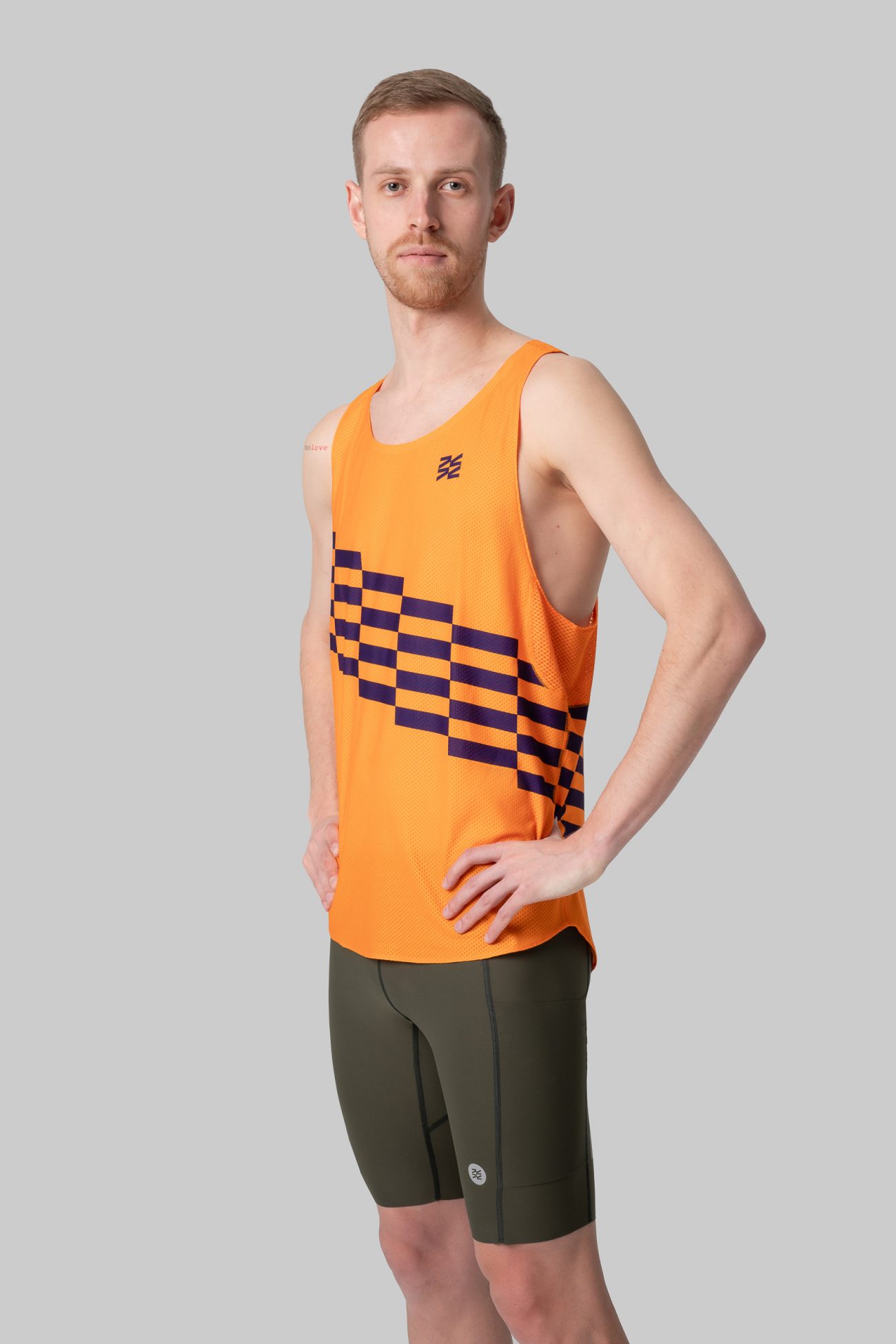 Мужская Беговая Майка Performance Relay Tangerine