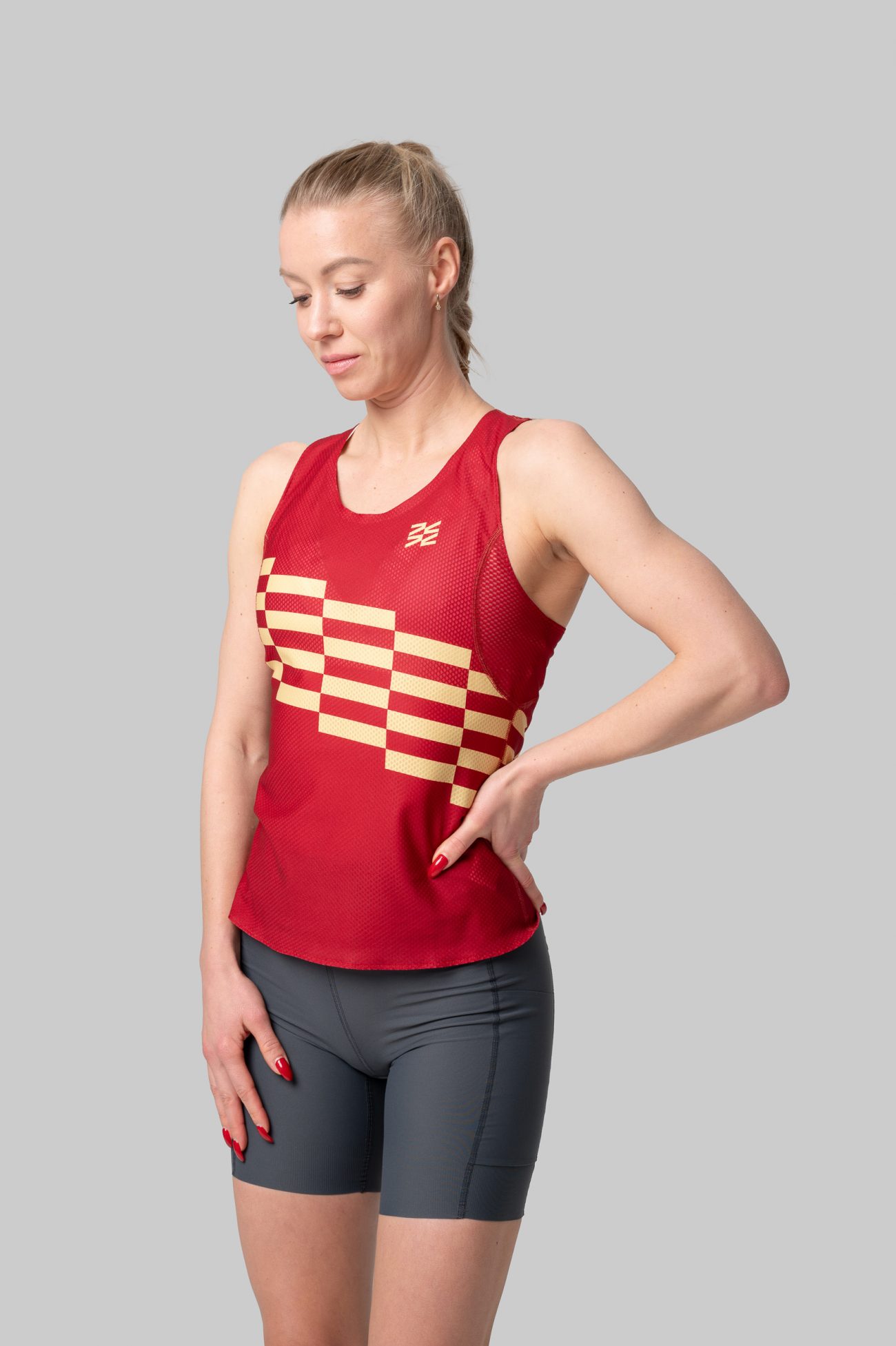 Женская Беговая Майка Performance Relay Maroon