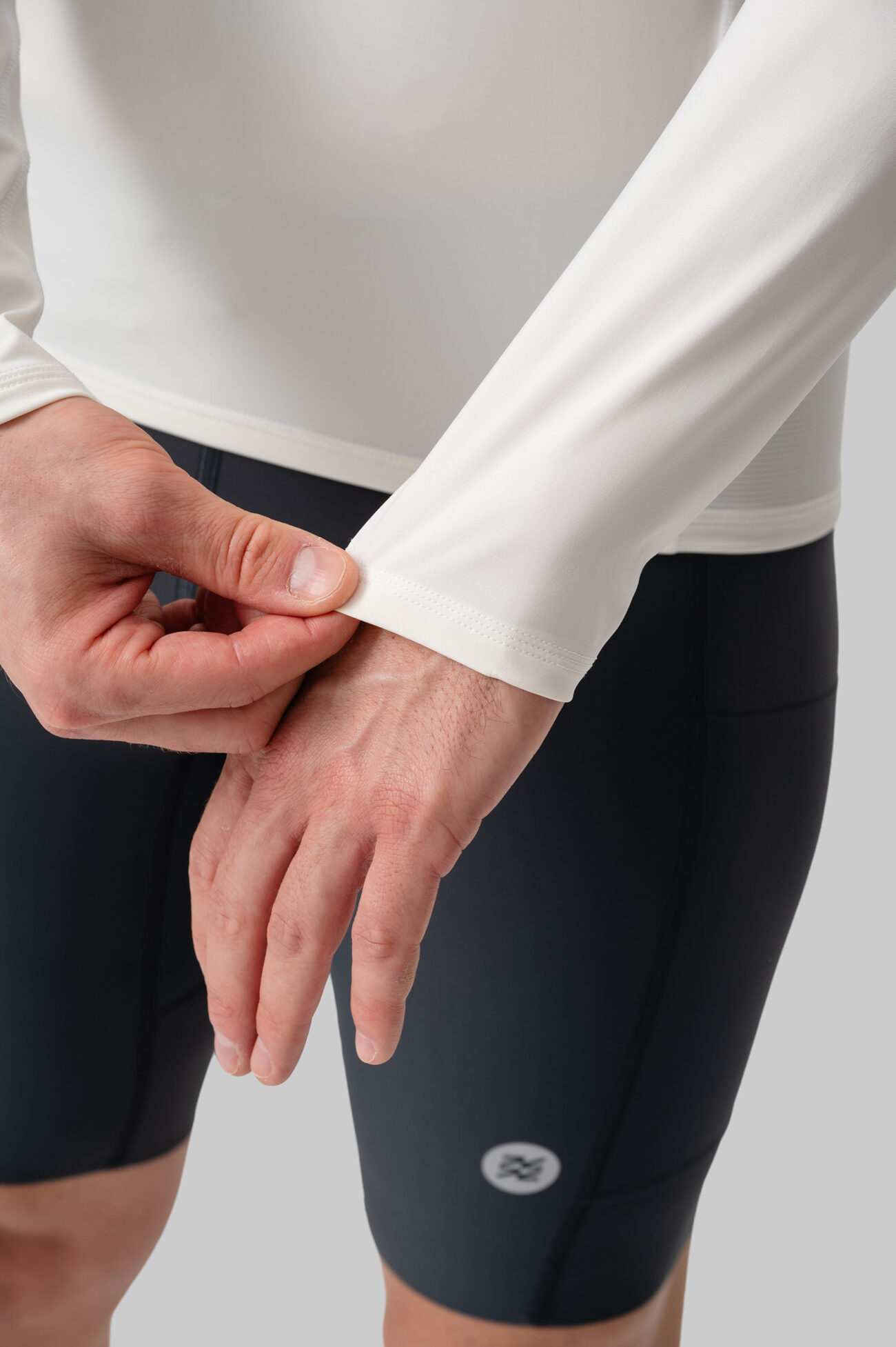 Мужской Беговой Лонгслив Practice White