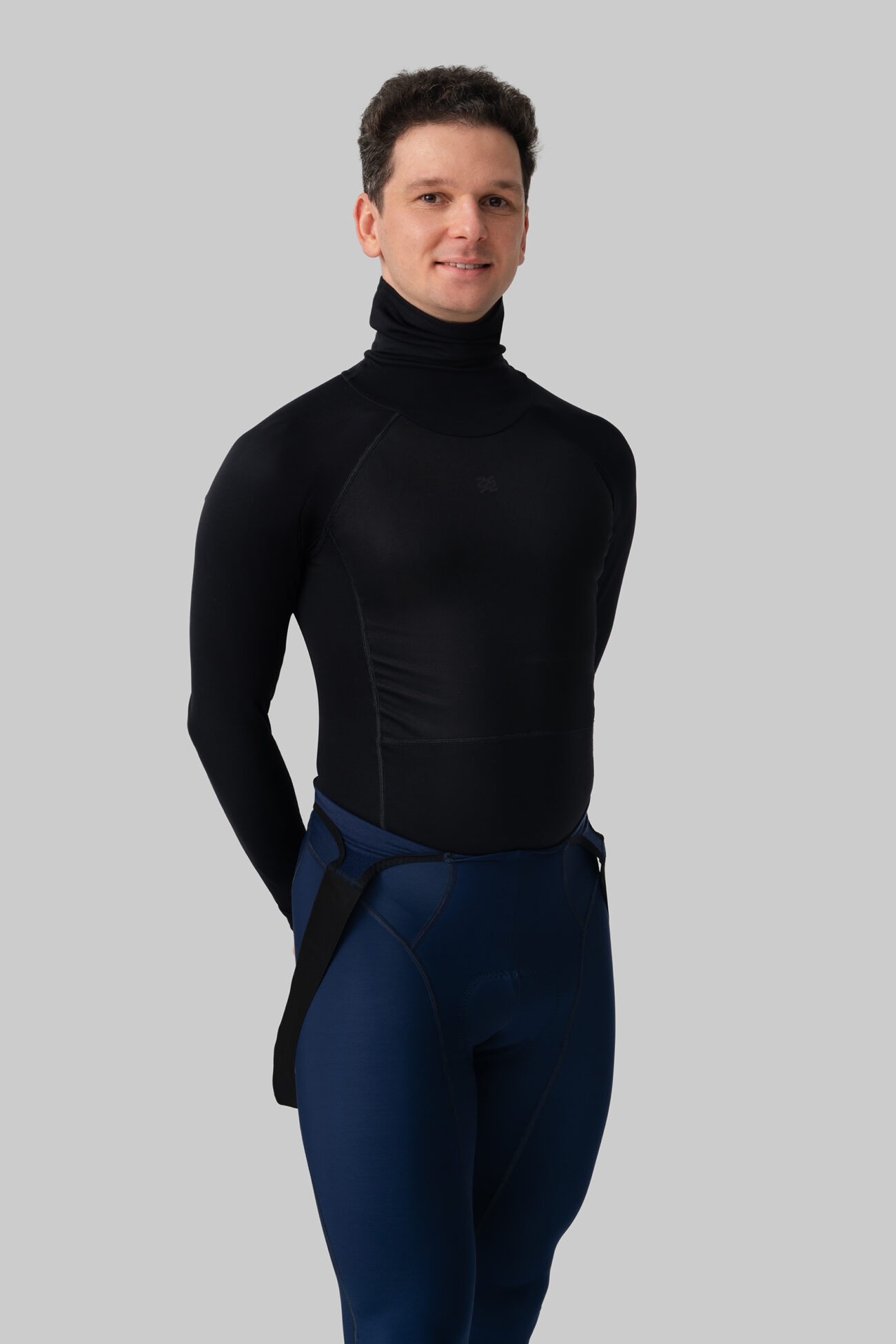 Мужской Мерино Базовый Слой с Длинным Рукавом Progress Black