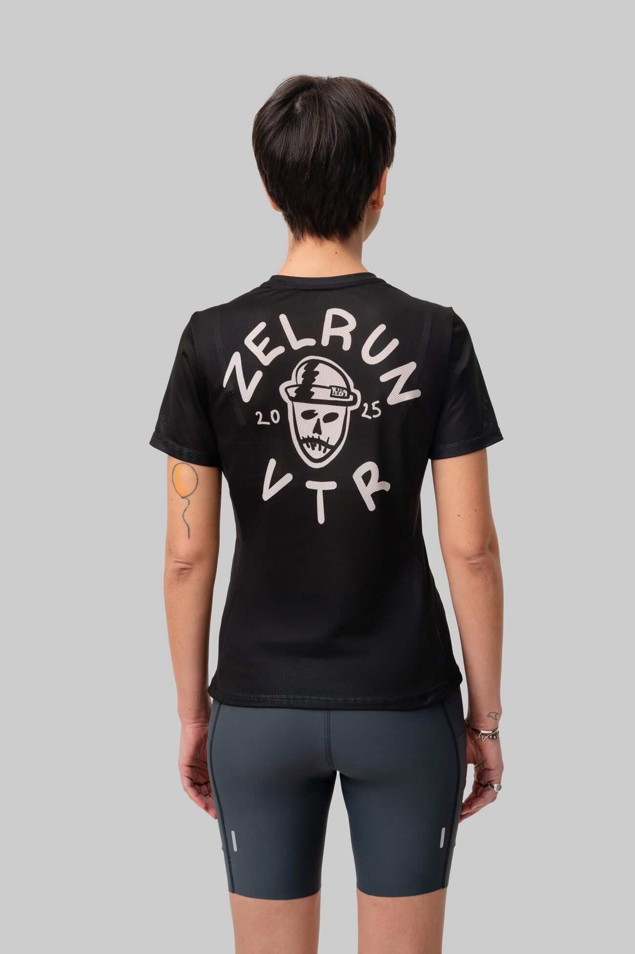 Женская Беговая Футболка VTR x ZELRUN Voodoo Dude Gray