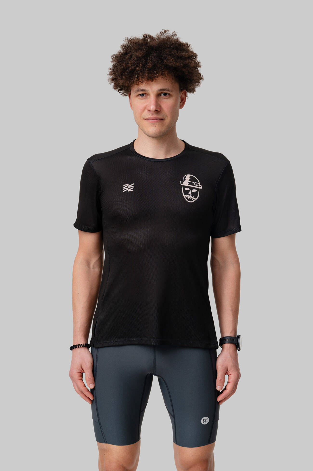 Мужская Беговая Футболка VTR x ZELRUN Voodoo Dude Gray