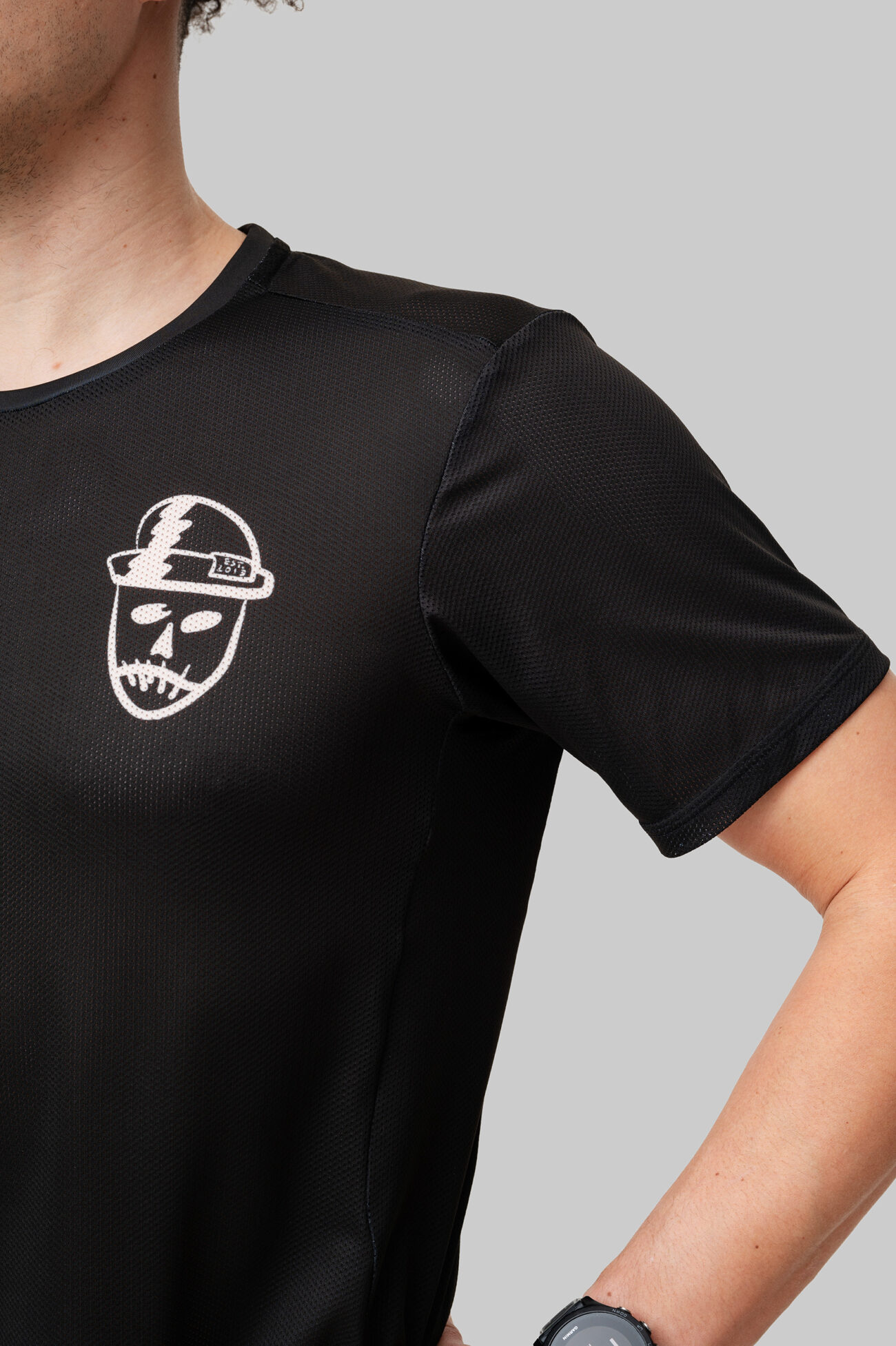 Мужская Беговая Футболка VTR x ZELRUN Voodoo Dude Gray