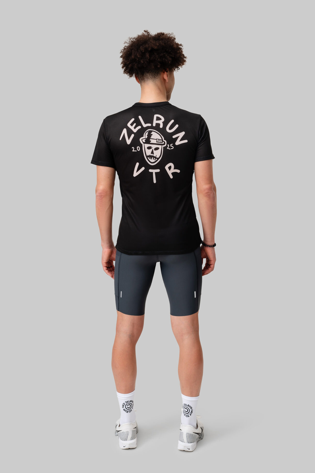 Мужская Беговая Футболка VTR x ZELRUN Voodoo Dude Gray