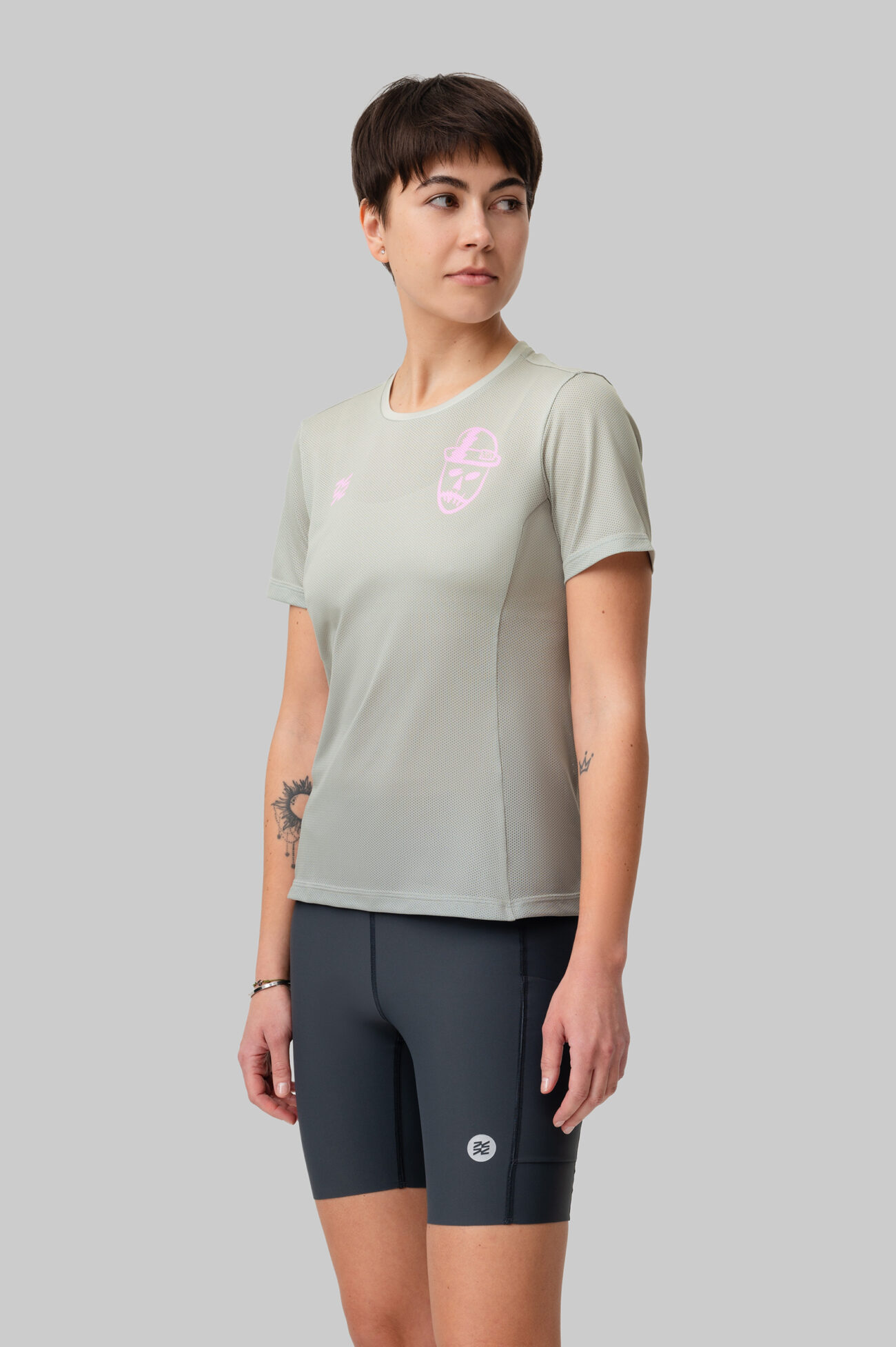 Женская Беговая Футболка VTR x ZELRUN Voodoo Dude Pink