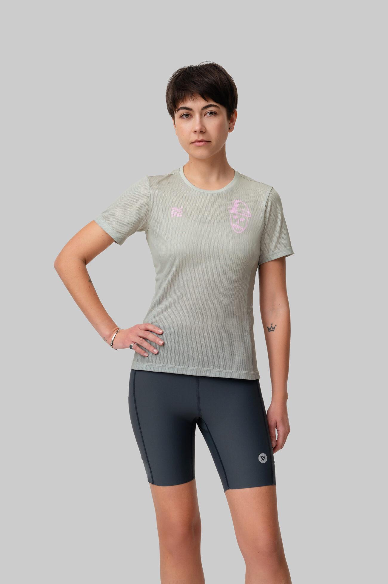 Женская Беговая Футболка VTR x ZELRUN Voodoo Dude Pink