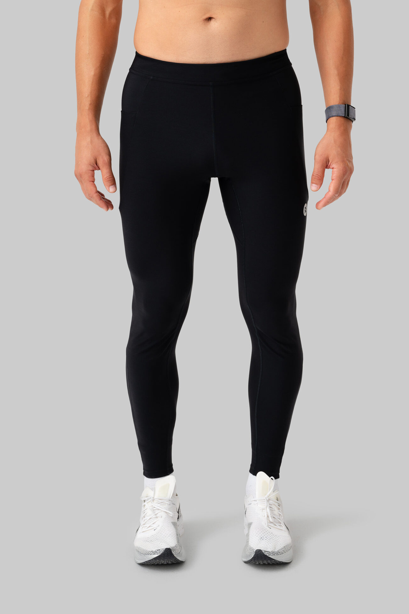 Мужские Утеплённые Беговые Тайтсы Practice Black