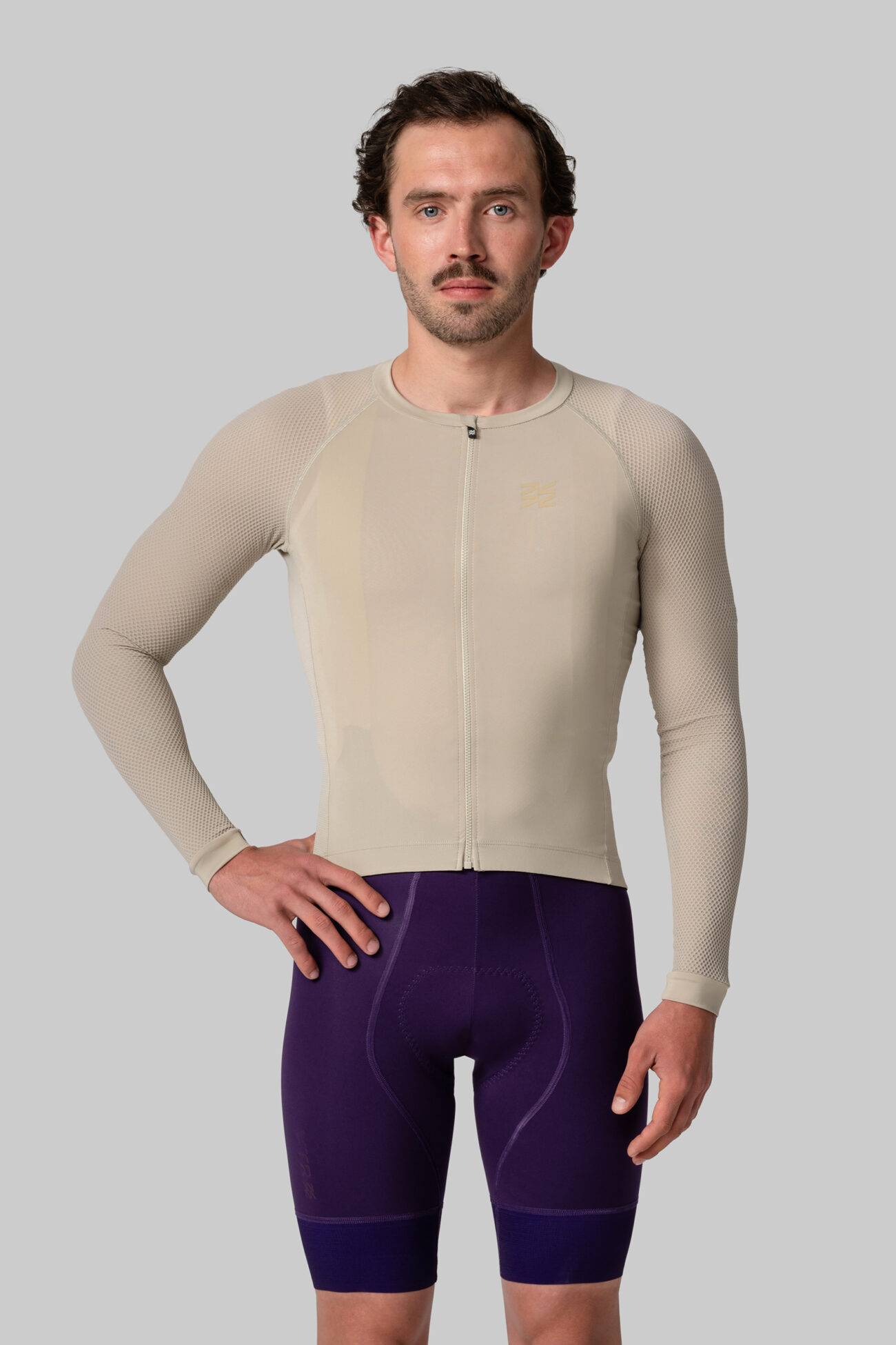 Мужская Джерси с Длинным Рукавом Evolve Simply Taupe